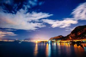 Palermo town by the sea photo