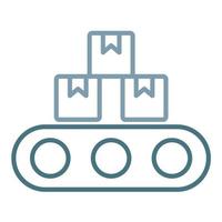 Rolling Machine Line Two Color Icon vector