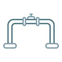 Pipeline Line Two Color Icon vector
