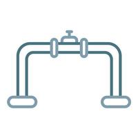 Pipeline Line Two Color Icon vector