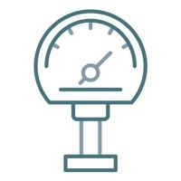Gauge Line Two Color Icon vector