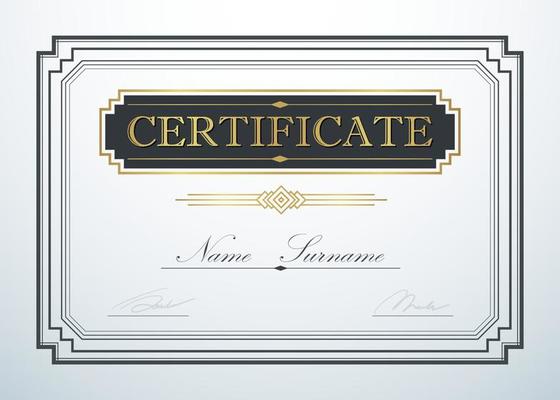 Certificate border frame template guide design. Chinese style