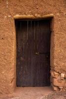 Kasbah Ait ben Haddou in Morocco. Fortres and traditional clay houses from the Sahara desert. photo