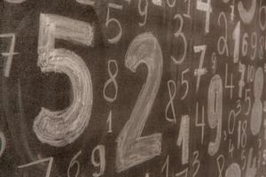 Background of numbers. from zero to nine. Numbers texture. Finance data concept. Mathematic. Seamless pattern with numbers. financial crisis concept. Business success. photo