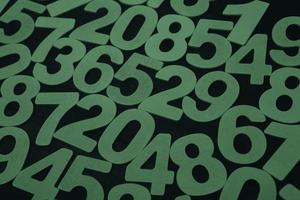Background of numbers. from zero to nine. Numbers texture. Finance data concept. Matematic. Seamless pattern with numbers. financial crisis concept. Business success. photo