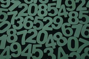Background of numbers. from zero to nine. Numbers texture. Finance data concept. Matematic. Seamless pattern with numbers. financial crisis concept. Business success. photo