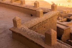 Kasbah Ait ben Haddou in Morocco. Fortres and traditional clay houses from the Sahara desert. photo