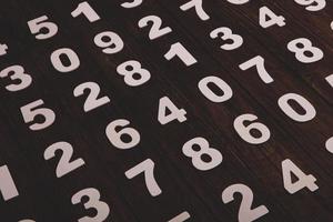 Background of numbers. from zero to nine. Numbers texture. Finance data concept. Mathematic. Seamless pattern with numbers. financial crisis concept. Business success. photo