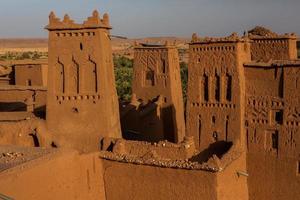 Kasbah Ait ben Haddou in Morocco. Fortres and traditional clay houses from the Sahara desert. photo