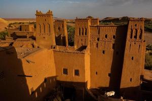 Kasbah Ait ben Haddou in Morocco. Fortres and traditional clay houses from the Sahara desert. photo