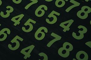 Background of numbers. from zero to nine. Numbers texture. Finance data concept. Matematic. Seamless pattern with numbers. financial crisis concept. Business success. photo