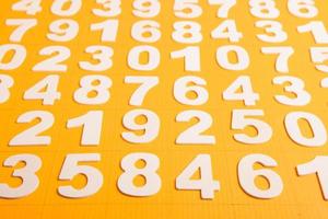 Background of numbers. from zero to nine. Numbers texture. Finance data concept. Mathematic. Seamless pattern with numbers. financial crisis concept. Business success. photo