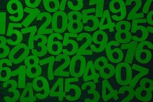 Background of numbers. from zero to nine. Numbers texture. Finance data concept. Matematic. Seamless pattern with numbers. financial crisis concept. Business success. photo