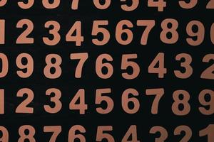 Background of numbers. from zero to nine. Numbers texture. Finance data concept. Matematic. Seamless pattern with numbers. financial crisis concept. Business success. photo