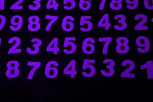 Background of numbers. from zero to nine. Numbers texture. Finance data concept. Matematic. Seamless pattern with numbers. financial crisis concept. Business success. photo