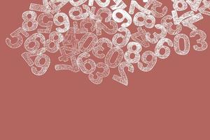 Background of numbers. from zero to nine. Numbers texture. Finance data concept. Matematic. Seamless pattern with numbers. financial crisis concept. Business success. photo