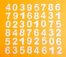 Background of numbers. from zero to nine. Numbers texture. Finance data concept. Mathematic. Seamless pattern with numbers. financial crisis concept. Business success. photo