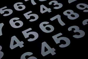Background of numbers. from zero to nine. Numbers texture. Finance data concept. Matematic. Seamless pattern with numbers. financial crisis concept. Business success. photo
