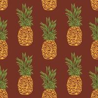 art hand draw vegetable pattern design vector