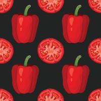 hand draw vegetable pattern design wallpaper vector