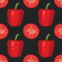 hand draw vegetable pattern design wallpaper vector