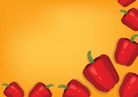 fresh fruit and vegetable background design vector