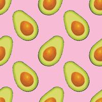 avocado hand draw vegetable pattern design vector
