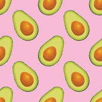 avocado hand draw vegetable pattern design vector