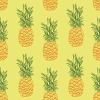 hand draw vegetable seamless wallpaper design vector