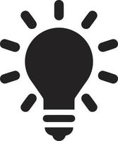 icono de lámpara de idea. icono de bombilla de luz vector