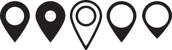 Map pin place marker. Location icon vector