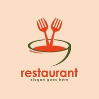 Restaurant Logo Design Concept Vector