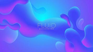 Abstract background Gradient fluid shapes composition