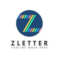 Alphabet z letter logo and icon design vector