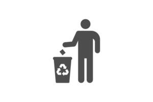 Trash can icon vector