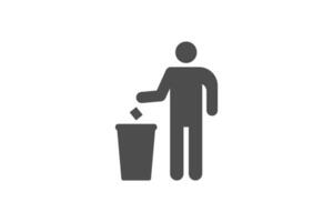 Trash can icon vector