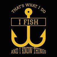 Fishing T Shirt Design vector
