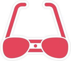 estilo de icono de gafas inteligentes vector