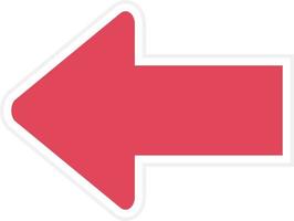 Left Arrow Icon Style vector
