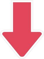 Down Arrow Icon Style vector