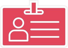 Id Card Icon Style vector