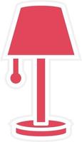 Table Lamp Icon Style vector