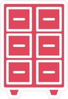 Filing Cabinet Icon Style vector