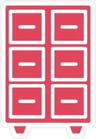 Filing Cabinet Icon Style vector