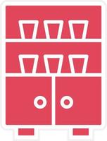 Cupboard Icon Style vector