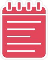 Notebook Icon Style vector
