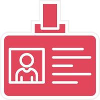 Id Card Icon Style vector