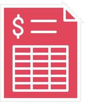 Spreadsheet Icon Style vector