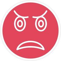 Upset Icon Style vector