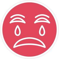 Crying Icon Style vector